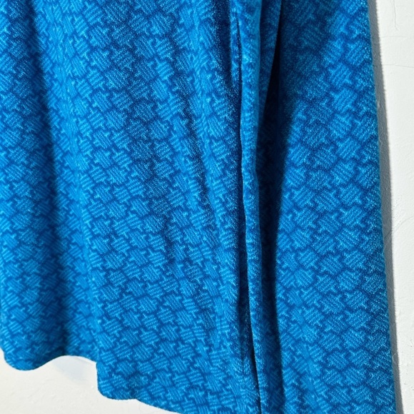 Columbia Women’s Turquoise Patterned 1/2 Zip Pullover Lightweight Fleece SzM - Picture 3 of 8